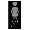 Bright Dissolving Pixel Halftone Mistress Icon