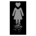 Bright Damaged Dot Halftone Mistress Icon