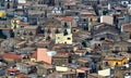 Mistretta, an Italian old town in Sicily, view of small houses close together