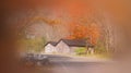 Misty autumn landscape Royalty Free Stock Photo