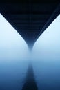 Misty bridge Royalty Free Stock Photo