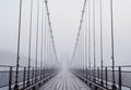Misty bridge Royalty Free Stock Photo