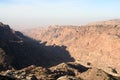 Misty canyon in Dana reserve, Jordan