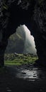 Misty Cave: A Stunning National Geographic-style 8k Matte Painting