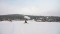 Snowmobile at Are Valadalen fjallstation in Jamtland in Sweden