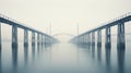 Misty Bay Bridge: A Captivating Photograph By Akos Major