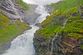 Misty falls in the Mountains