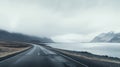 Misty Fjord Road In Iceland: Moody And Minimalist Landscape Photography