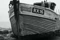 Fishing boats on beach at The Stade, Hastings, England Royalty Free Stock Photo