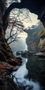 Misty Gothic River With Serene Atmosphere - Uhd Image