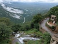 The misty hills of Yercaud, India image Royalty Free Stock Photo