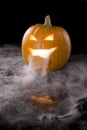 Misty Jack-o-Lantern 3 Royalty Free Stock Photo