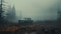 Misty Journey: A Narrative-driven Visual Storytelling Of An Old Truck In The Forest