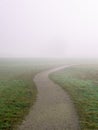 Misty landscape in Switzerland Royalty Free Stock Photo