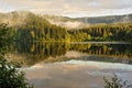 Misty landscape in SÃÂ¶sestausee Royalty Free Stock Photo