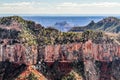 The Misty Layers of the Grand Canyon in Arizona Royalty Free Stock Photo