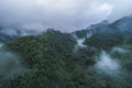 Misty Mayan Mountains in Central America Royalty Free Stock Photo