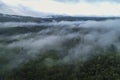 Misty Mayan Mountains in Central America Royalty Free Stock Photo