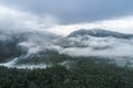 Misty Mayan Mountains in Central America Royalty Free Stock Photo