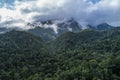 Misty Mayan Mountains in Central America Royalty Free Stock Photo