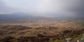 Misty moorland in North England Lake District, Cumbria