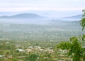 Misty moors, rolling hills and kangra valley from dharamsala In