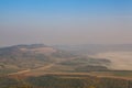 Misty morning in Central Bohemian Uplands, Czech Republic. Royalty Free Stock Photo