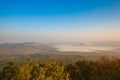Misty morning in Central Bohemian Uplands, Czech Republic Royalty Free Stock Photo