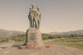 Misty morning at the Commando Memorial,Spean Valley,Scotland,Uk.