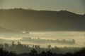 Misty morning at Escondido CA like painting Royalty Free Stock Photo