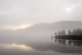 Misty morning, Glen Affric Royalty Free Stock Photo