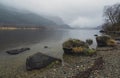 Misty Morning at Loch side, Scotland Royalty Free Stock Photo