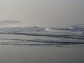 Misty morning on Long Beach, Pacific Rim National Park, Vancouver Island, British Columbia, Canada