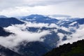 Misty morning over the mountains Royalty Free Stock Photo