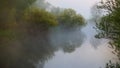 Misty morning over the river