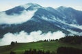 Misty mountain landscape Royalty Free Stock Photo