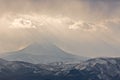 Misty Mountainside Royalty Free Stock Photo