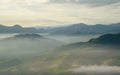 Misty Pyrenees mountains Royalty Free Stock Photo