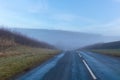 Misty road leading to anywhere