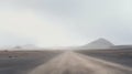 Misty Road: A Serene Journey Through Fog-filled Landscapes