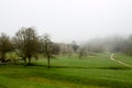 Misty Scenery in Wharfedale Royalty Free Stock Photo