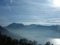 Misty Schliersee Royalty Free Stock Photo