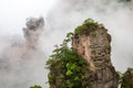 Misty steep mountain peaks - Zhangjiajie national