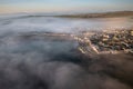 Misty sunrise over the rocky coast of Kilkee, Co. Clare. Ireland