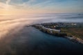 Misty sunrise over the rocky coast of Kilkee, Co. Clare. Ireland