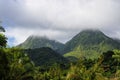 The misty twin peaks, Martinique, Lesser Antilles