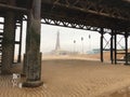 Misty view of Blackpool tower