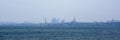 Misty view on the city of Tallinnfrom across Tallin Bay