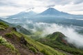 Misty Volcano View from Gorshkov Cone Ã¢â¬\' Tolbachik Landscape Royalty Free Stock Photo