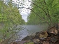 Misty Water over Smith River Royalty Free Stock Photo